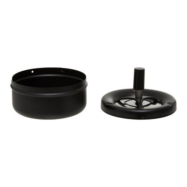 Large Black Spinning Ashtray | Siberia
