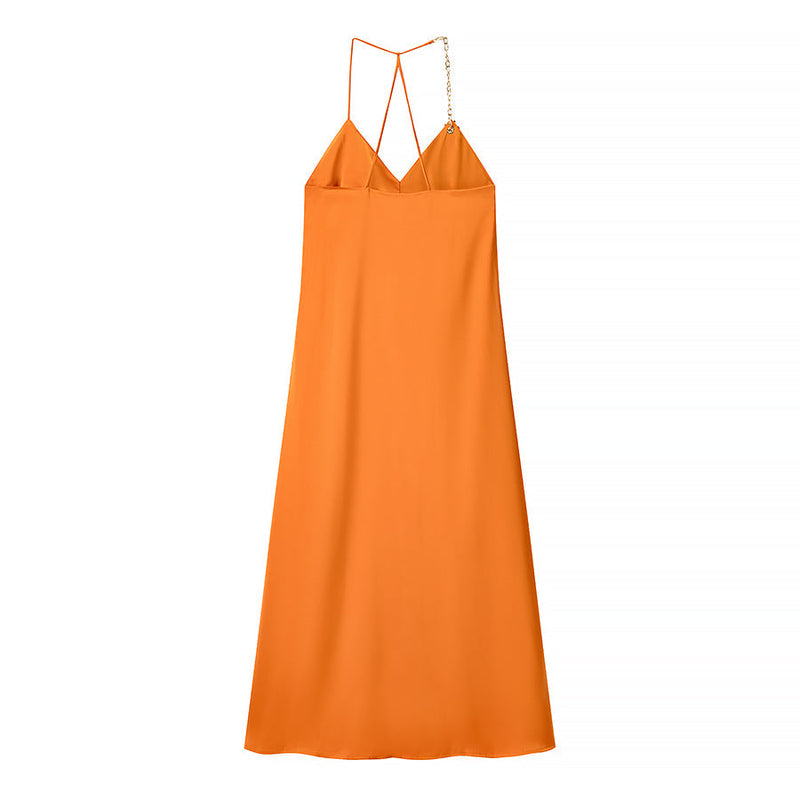 Women's Simple Style Slim Strap Dress