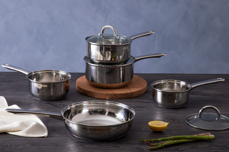 5 Piece Stainless Steel Pan Set | Crosse