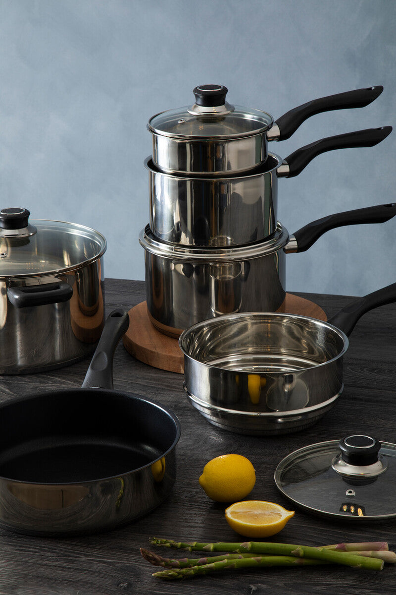 6 Piece Stainless Steel Cookware Set | Crosse