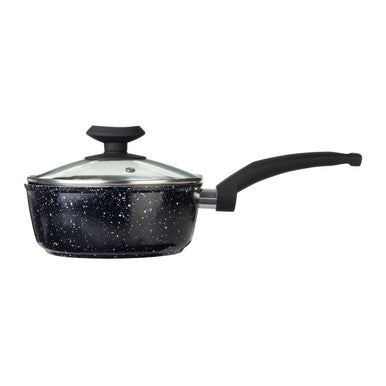 16Cm Saucepan with Glass Lid | Stoneflam