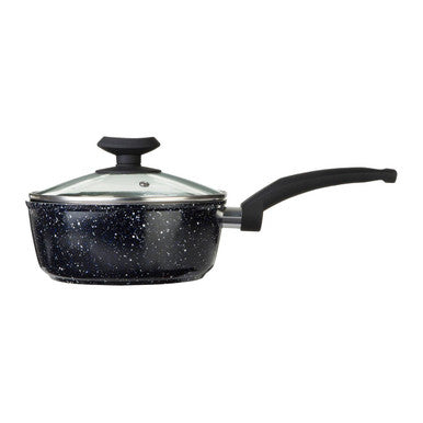 18Cm Saucepan with Glass Lid | Stoneflam