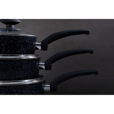 18Cm Saucepan with Glass Lid | Stoneflam