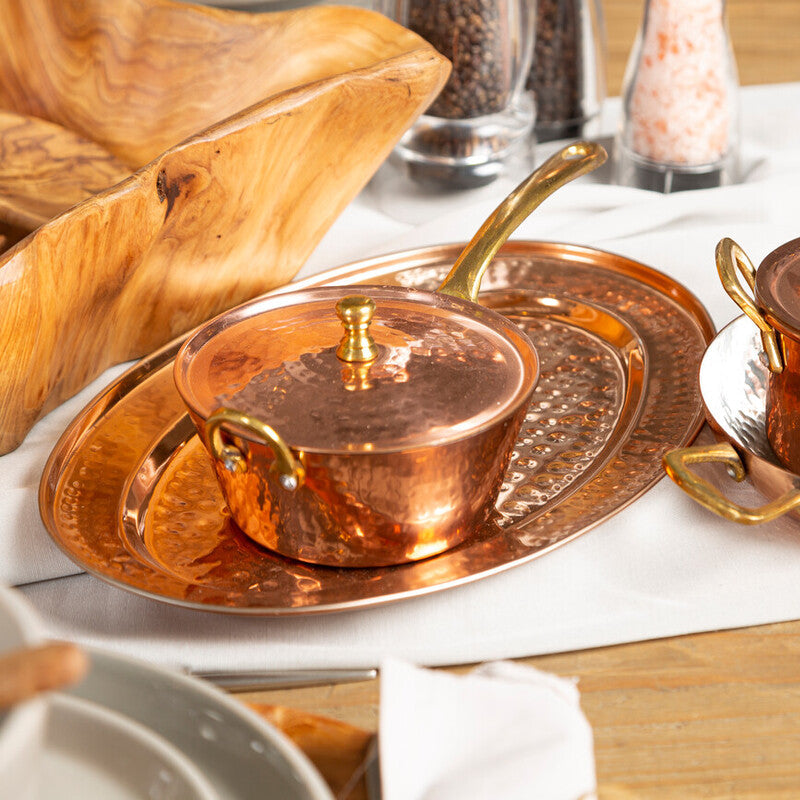 Copper Mini Saucepan Serving Dish | Cyprus