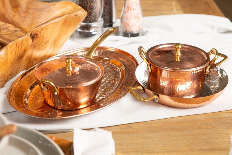 Copper Mini Saucepan Serving Dish | Cyprus
