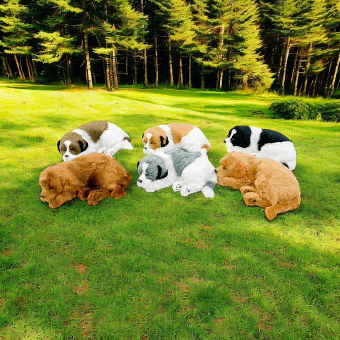 33CM SLEEPING DOGS-6 ASST COLOUR