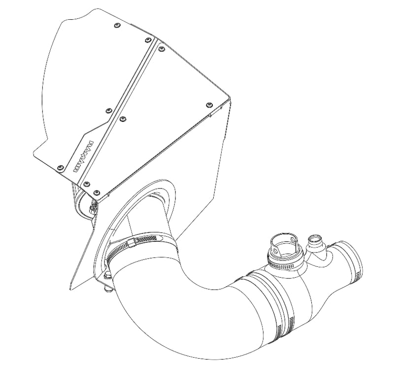 RamAir Performance Induction Kit - Intake Kit with Carbon Fibre Lid for BMW G Series 2.0 B48