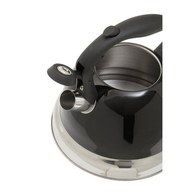 Black 3 Litre Whistling Kettle | Zion