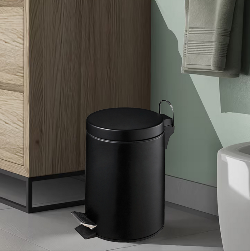 Black 3 Litre Pedal Bin | Parker