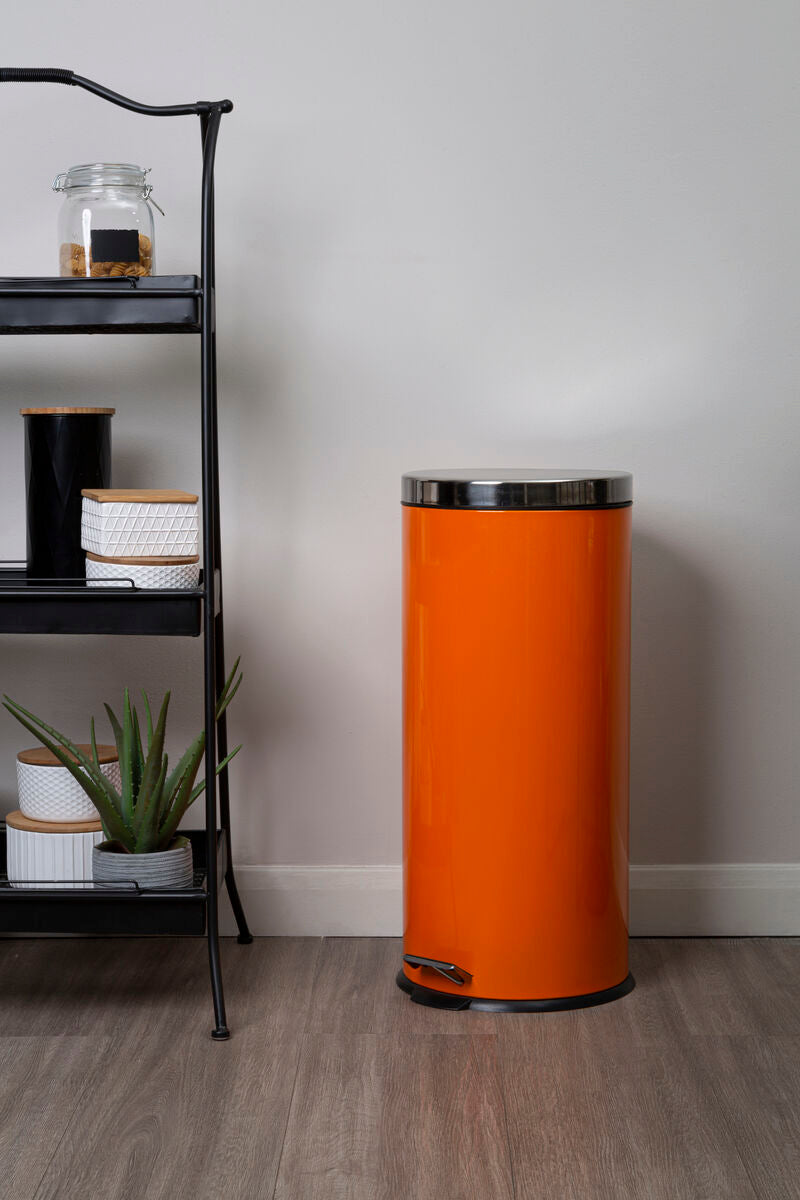 Orange 30 Litre Pedal Bin | Miller