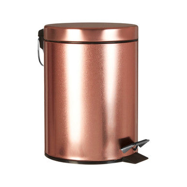 Rose Gold Finish 5 Litre Pedal Bin | Parker