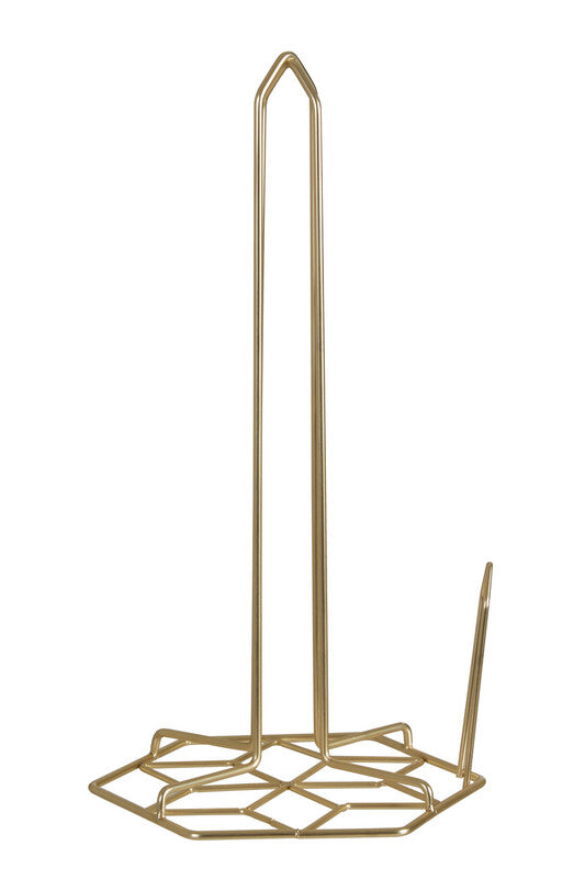 Kitchen Roll Holder with Matte Gold Finish | Vertex