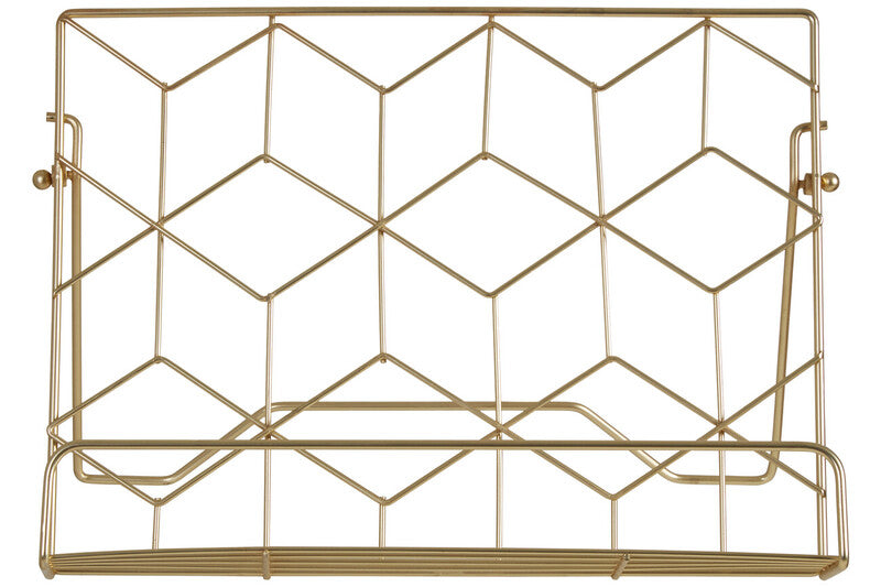 Contour Matte Gold Finish Cookbook Stand | Vertex