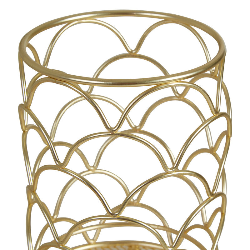 Deco Matte Gold Utensil Holder | Vertex