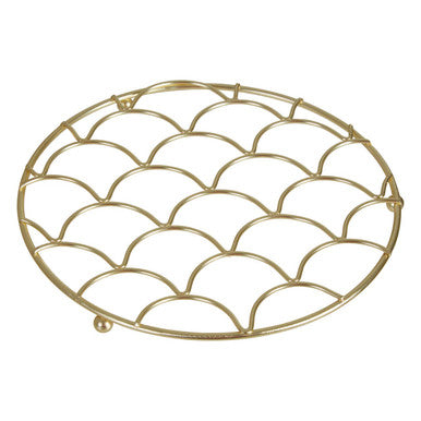 Deco Matte Gold Trivet | Vertex