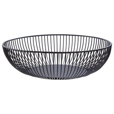 Matte Black Iron Wire Fruit Bowl | Emery