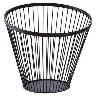 Matt Black Wire Tall Basket | Emery