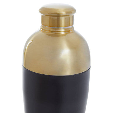 Gold Finish and Black Cocktail Shaker | Mixology