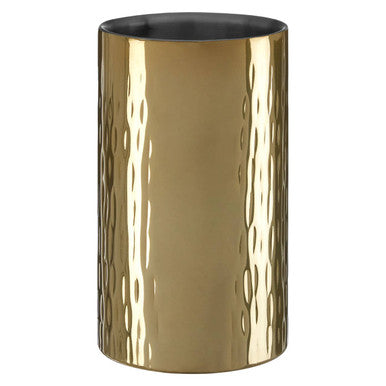 Hammered Gold Finish Wine Cooler | Mixology