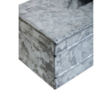 Rectangular Galvanised Steel Tissue Box | Drummond