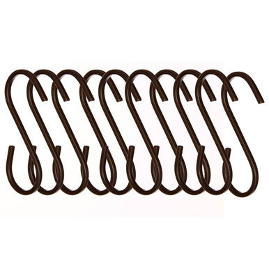 Set of 10 Matt Black Hooks | Sorello
