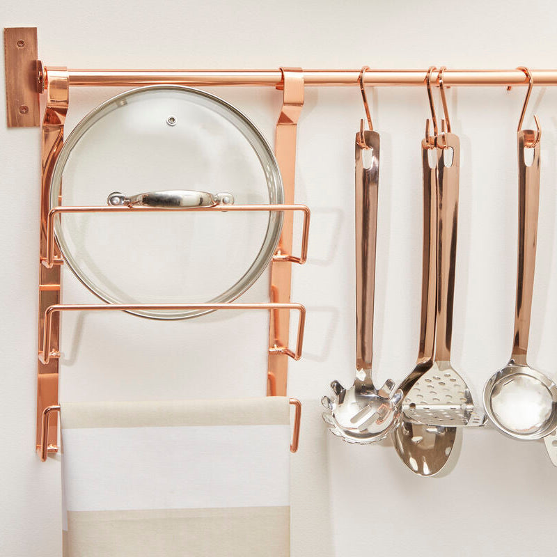 Set of 10 Rose Gold Hanging Hooks | Sorello