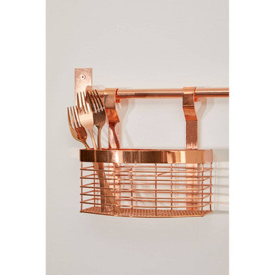 Rose Gold Hanging Storage Basket | Sorello