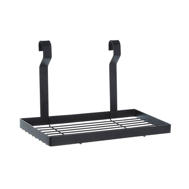 Matt Black Hanging Shelf Storage Rack | Sorello