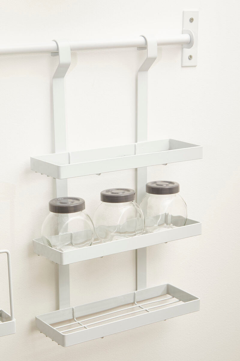 White Iron Three Level Hanging Rack | Sorello