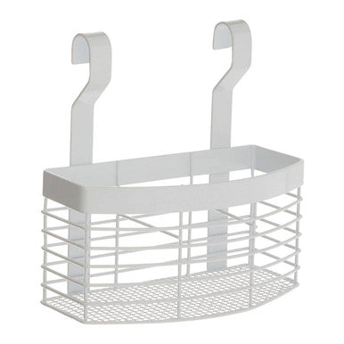 White Iron Hanging Storage Basket | Sorello
