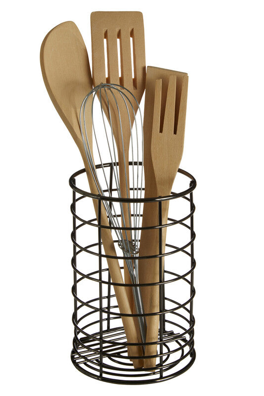 Black Nickel Finish Utensil Holder | Vertex