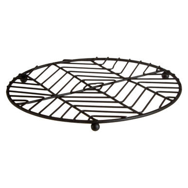 Black Powder Coat Round Trivet | Vertex