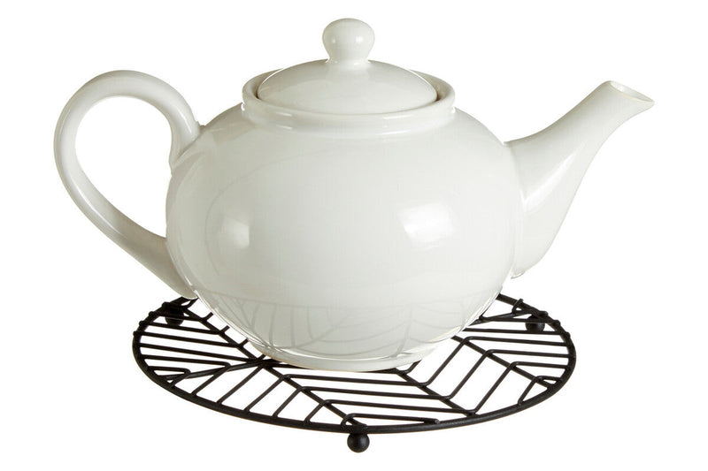 Black Powder Coat Round Trivet | Vertex
