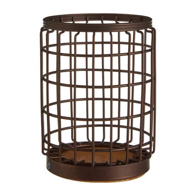 Round Bronze Coated Utensil Holder | Vertex