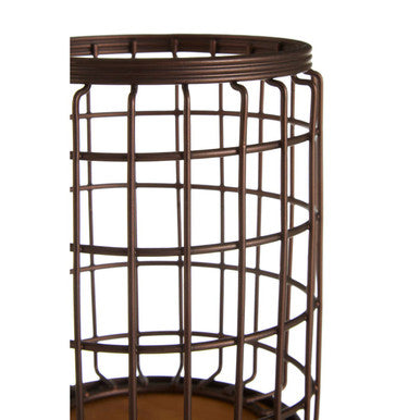 Round Bronze Coated Utensil Holder | Vertex