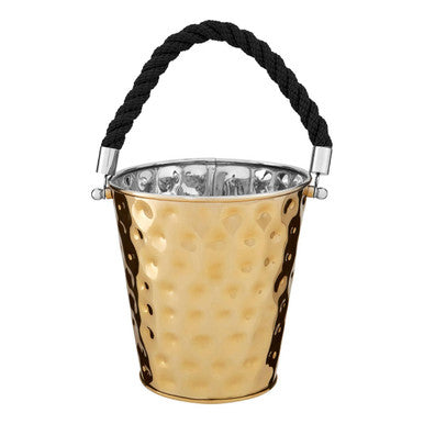 Medium Gold Finish Party Bucket | Miressa