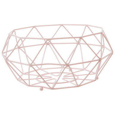 Pink Fruit Basket with Ball Feet | Vertex