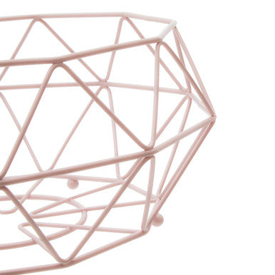 Pink Fruit Basket with Ball Feet | Vertex