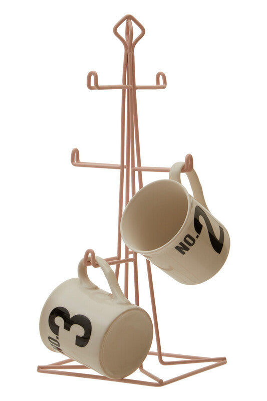 Pink Finish 6 Mug Tree | Vertex