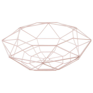 Pink Finish Fruit Basket | Vertex