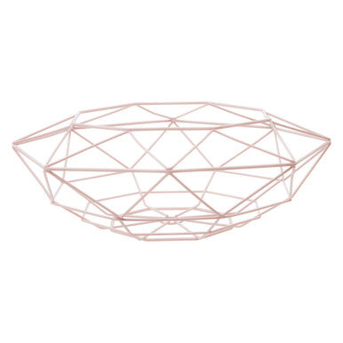 Pink Finish Fruit Basket | Vertex
