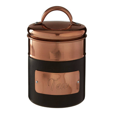 Charcoal and Copper Tea Canister | Prescott