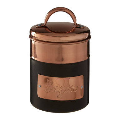 Charcoal and Copper Sugar Canister | Prescott
