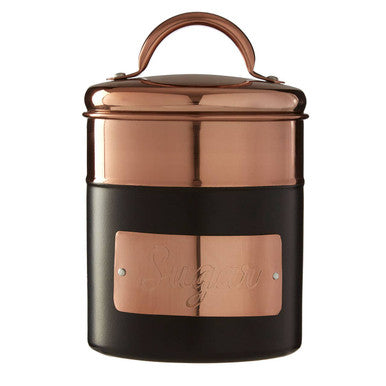 Charcoal and Copper Sugar Canister | Prescott