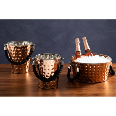 Large Copper Finish Party Bucket | Miressa