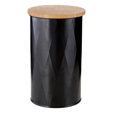 Black Medium Storage Canister | Rhombus