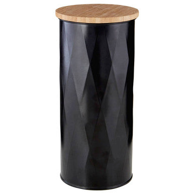 Black Large Storage Canister | Rhombus