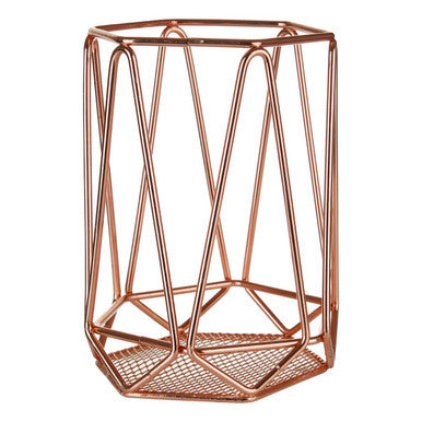 Copper Finish Utensil Holder | Vertex