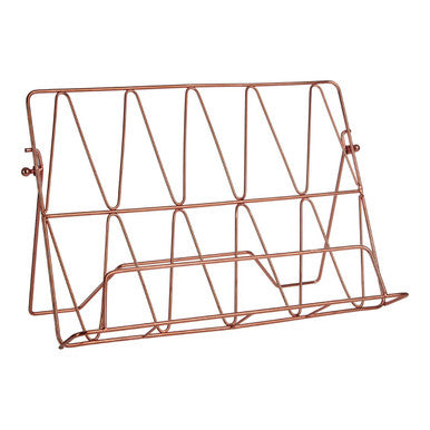 Copper Finish Cook Book Stand | Vertex