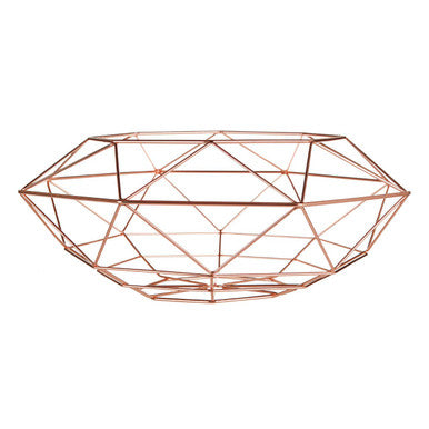Copper Finish Wide Fruit Basket | Vertex